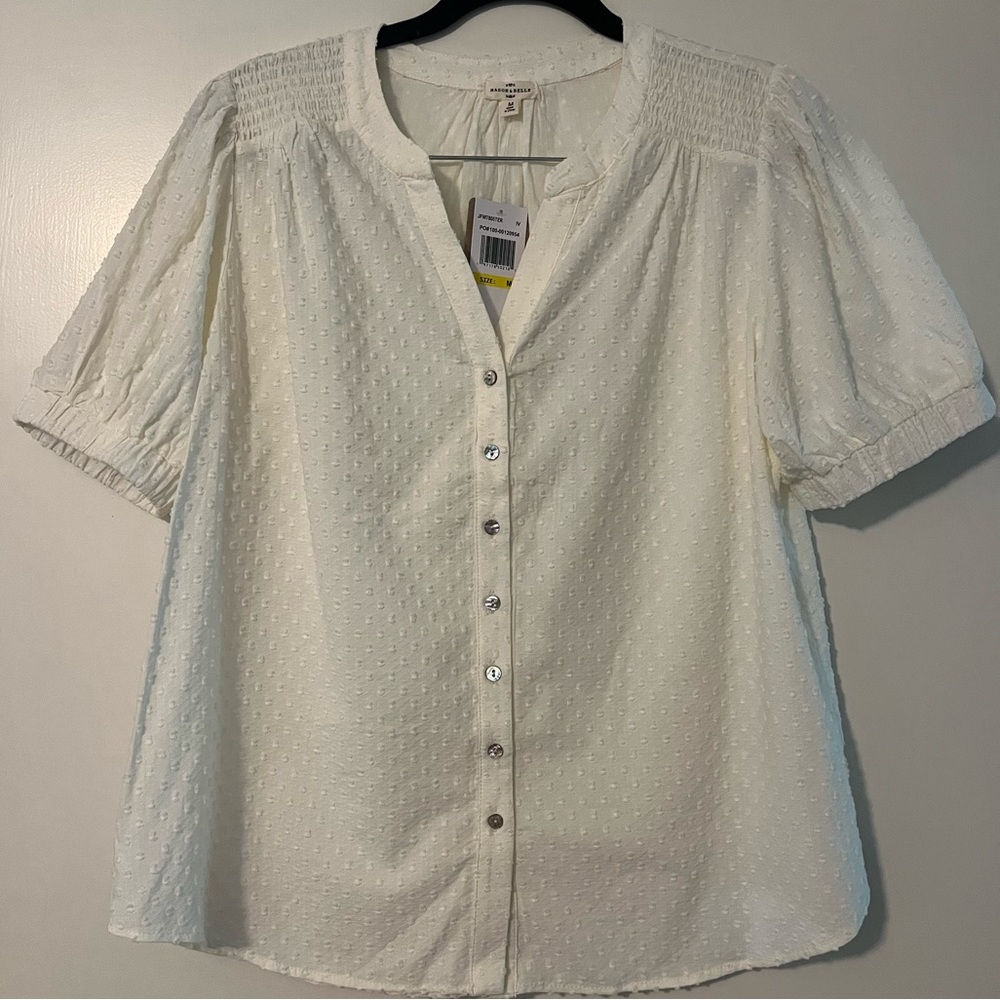 NWT Mason & Belle Hilary Button Down Blouse